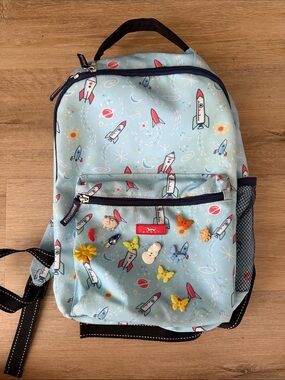 SCOUT, Kids Rocket Print Light Blue Backpack